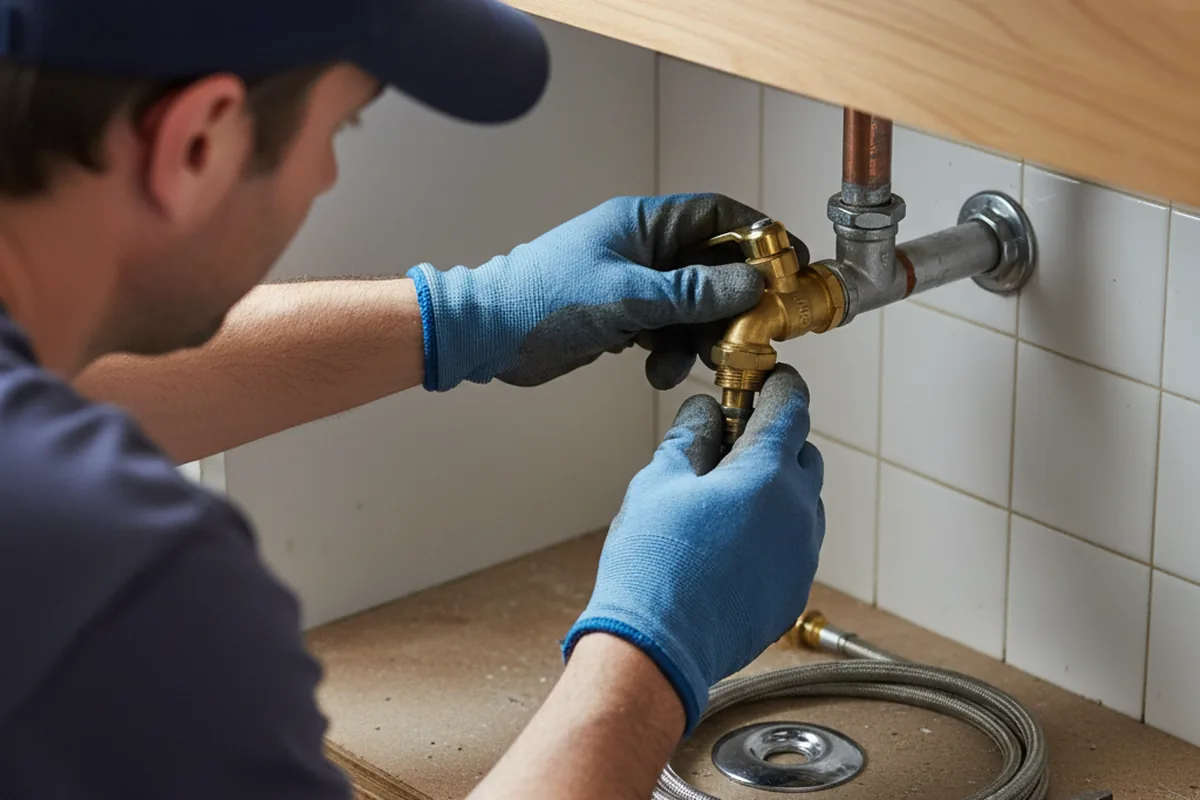 Shutoff valve and fitting work during Faucet and Fixture Repair in Abbottstown